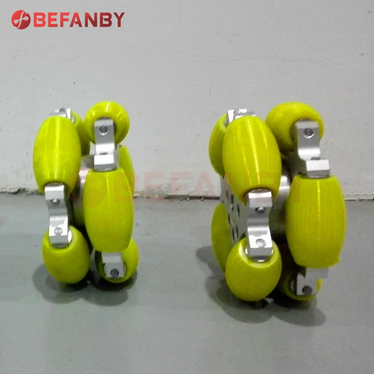Universal solid rubber coupling omnidirectional mecanum wheel 8inch