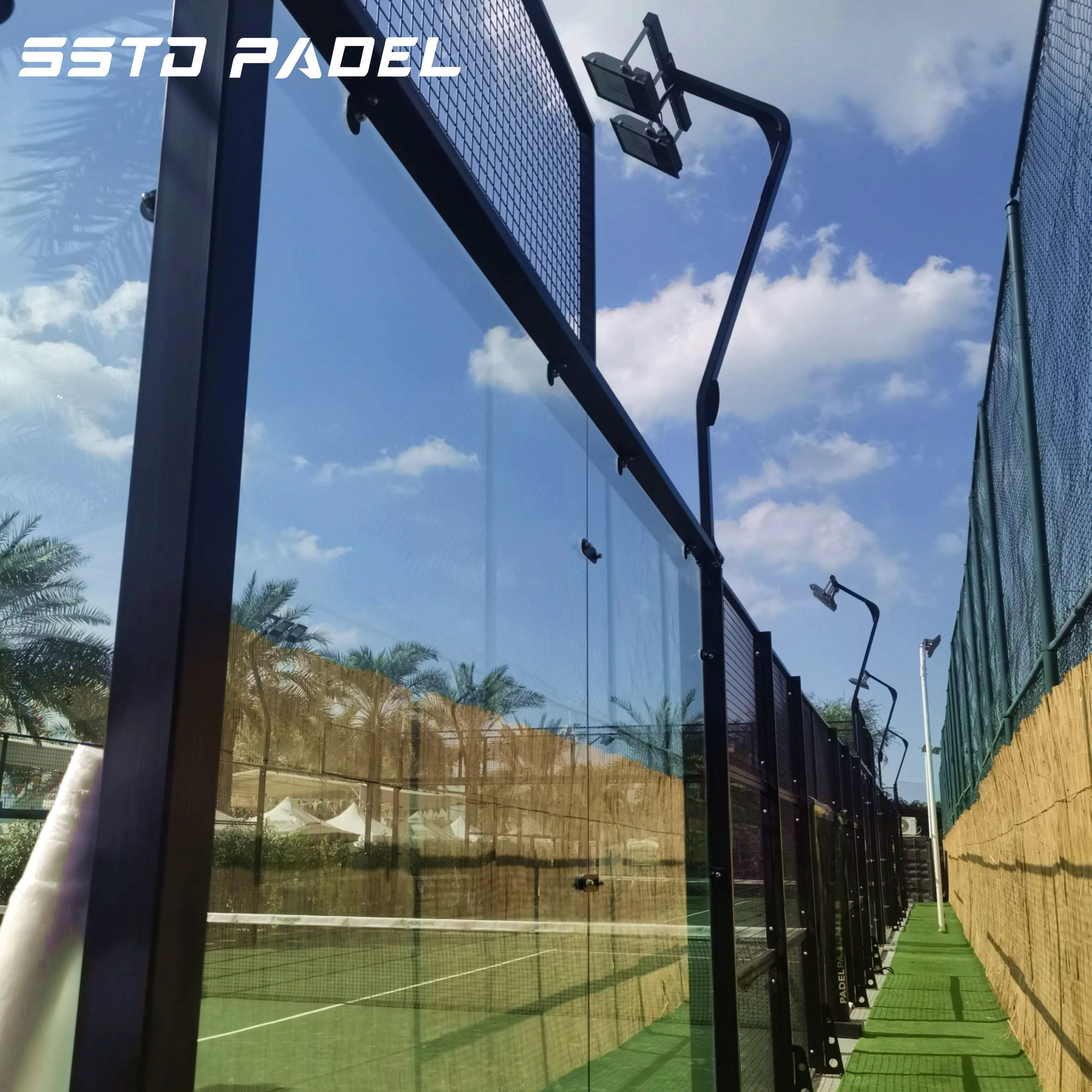 Shengshi 2024 China Buy padel court allibaba steel fabrication customize stainless steel hood outdoor padel court padel cancha