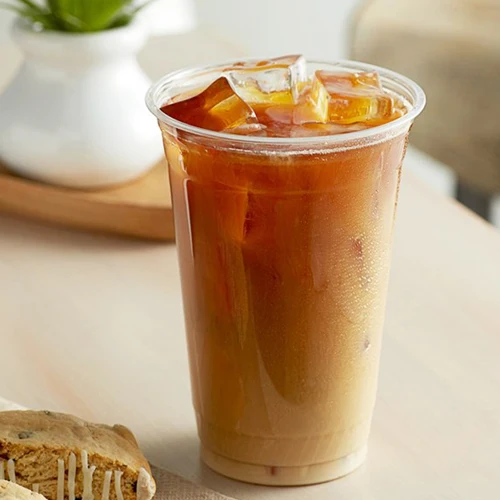 Одноразовые пластиковые стаканчики для холодного кофе boba, молока, чая, сока, 24 унции, 700 мл, ПЭТ/пла, 98 мм, с индивидуальным логотипом