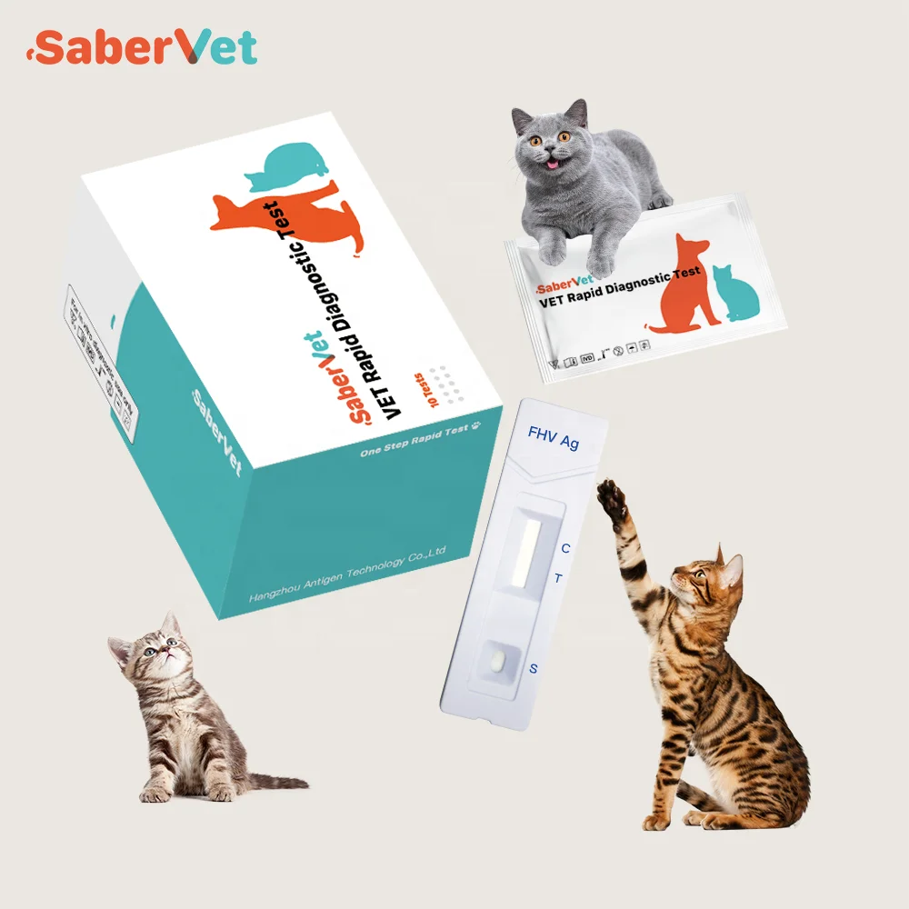 Hangzhou ITGen fhv ag feline herpesvirus diagnostic rapid test kit animal disease test kit