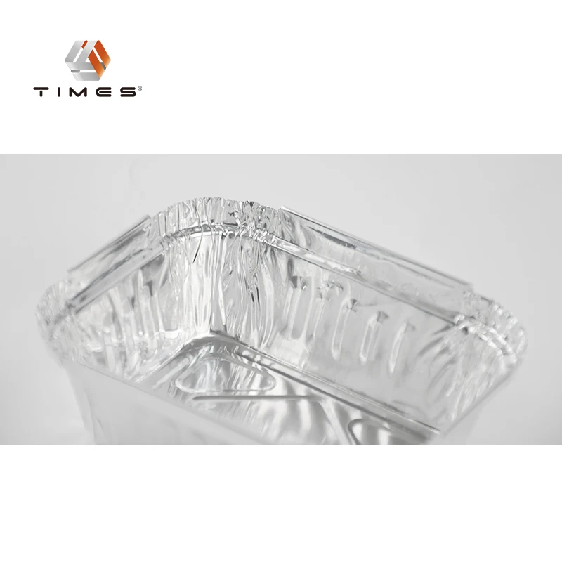 220ml Recyclable High Quality Disposable Customized  For Catering  Aluminum Tray With Lid Lunch Boxes  Foil Container Food Grade