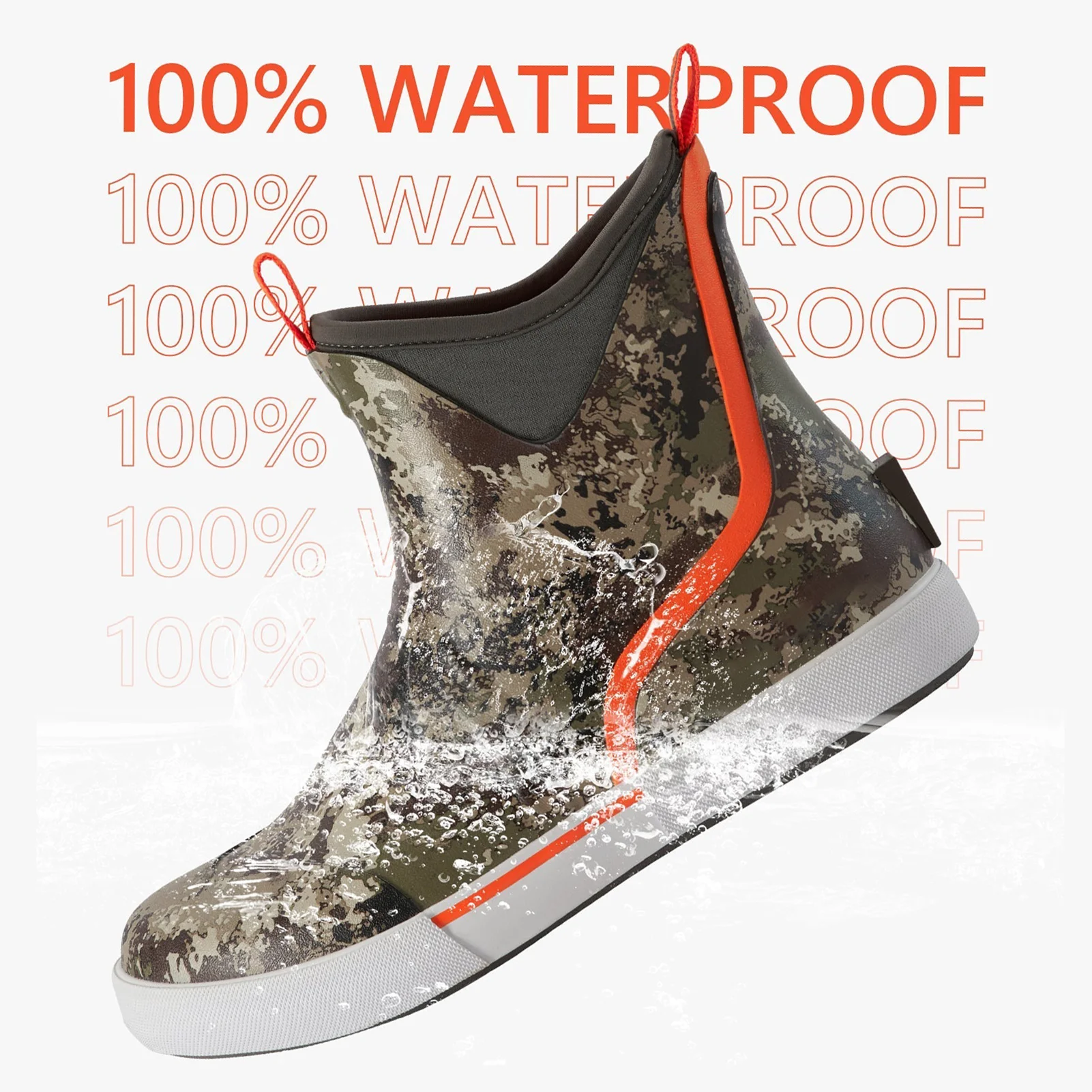 2024 Fashion Waterproof Ankle Wellies Neoprene Molded Gumboots Chelsea Rain Boots Rubber Shoes