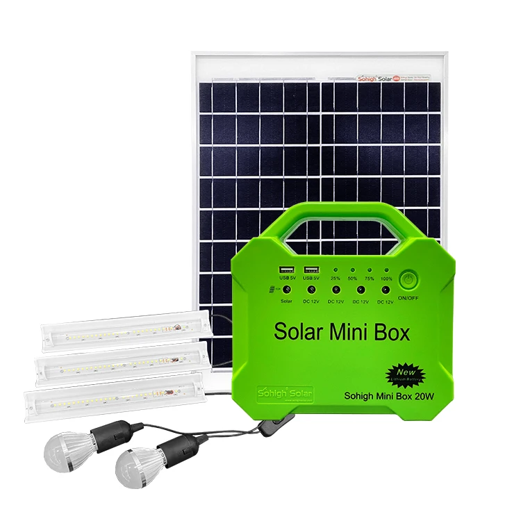 Портативная Домашняя мини-солнечная панель 20 Вт энергосистема комплекты солнечных батарей с Usb-зарядным устройством радио Mp3