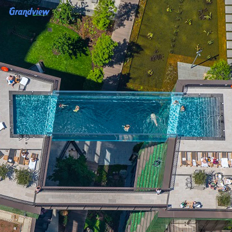 Acrylic Swimming Pool Home Roof Outdoor Villa Outdoor Infinite Swimming Structural Pool