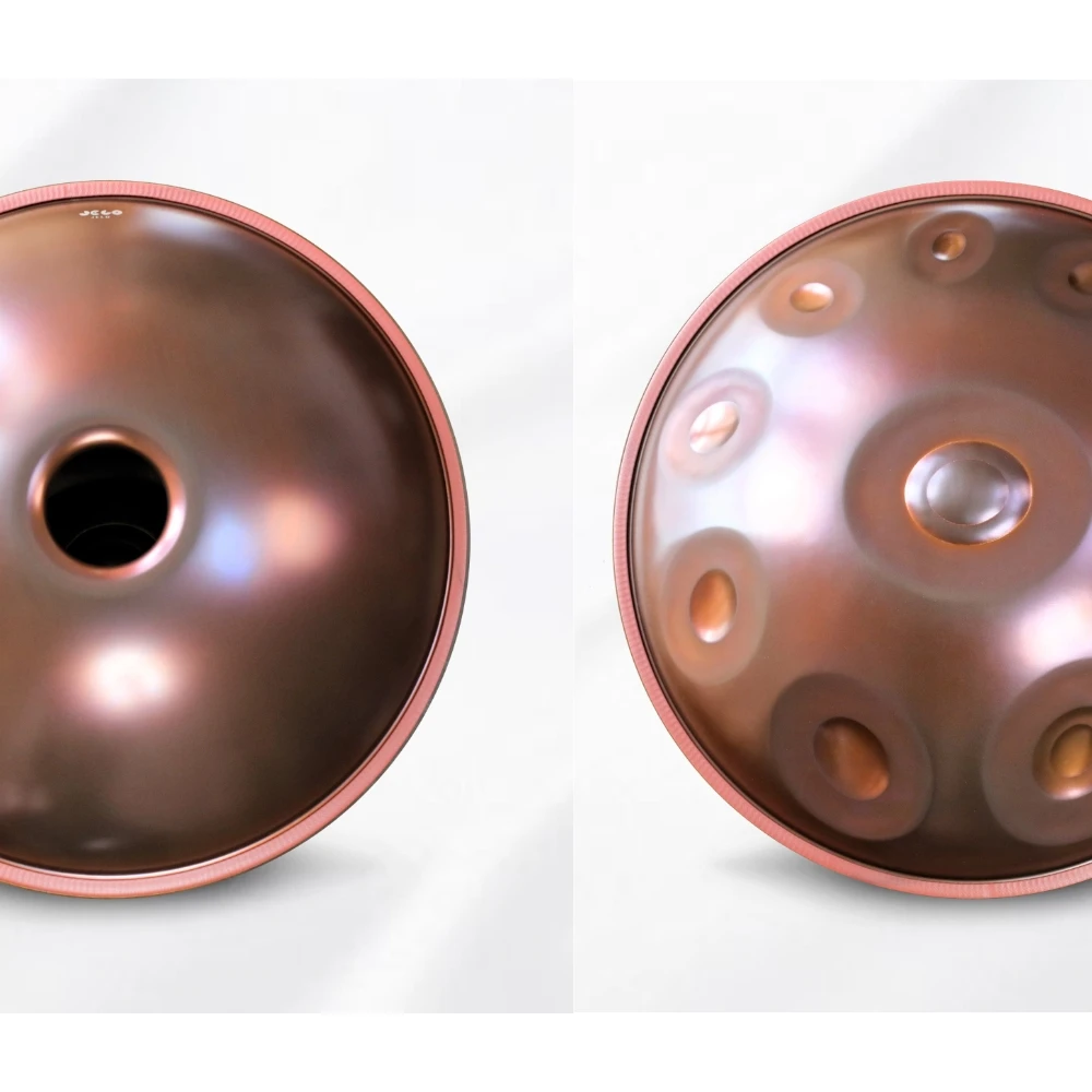 JELO Handpan D Mystic10 Notes drum handpan Hand Pan 432Hz 440Hz stainless steel Pantam with HCT handapn case bag