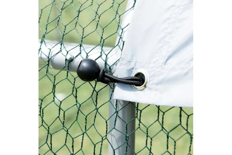 Flat Top Design Heavy Duty Metal Chicken Run  Suitable for Hens Dogs Poultry Rabbit Ducks Coop 3x6x2m