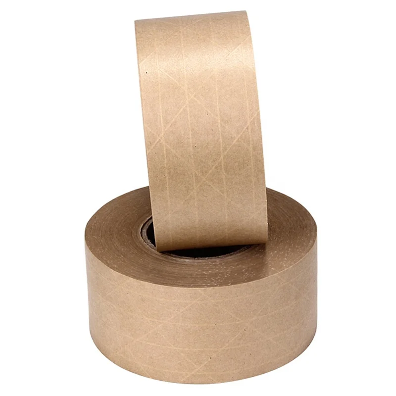 Custom Logo Kraft Paper Tape for Sealing Boxes Masking Packaging Tape with Custom Label