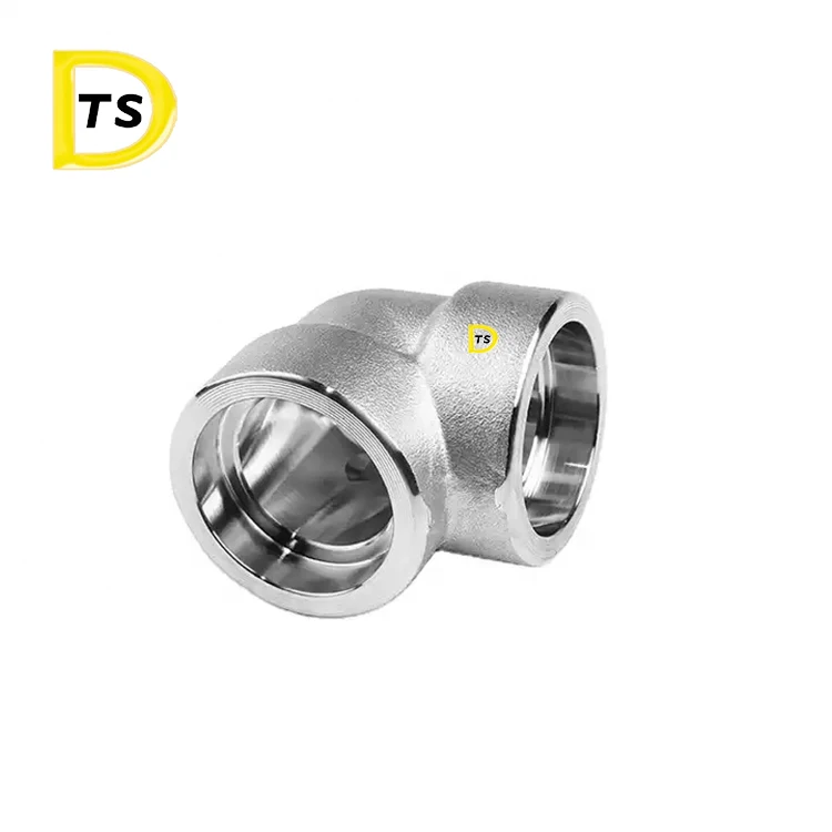 304/316L/316  High Pressure ANSI Forged Pipe Fittings Socket Weld 90 Degree Elbow marin AISI 3A DIN SMS