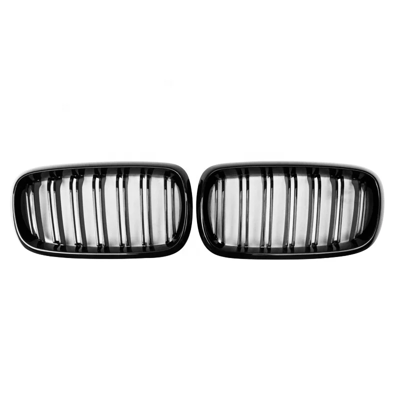 Front kidney grille for BMW X5 X6 F15 F16 gloss black 2 slats grill