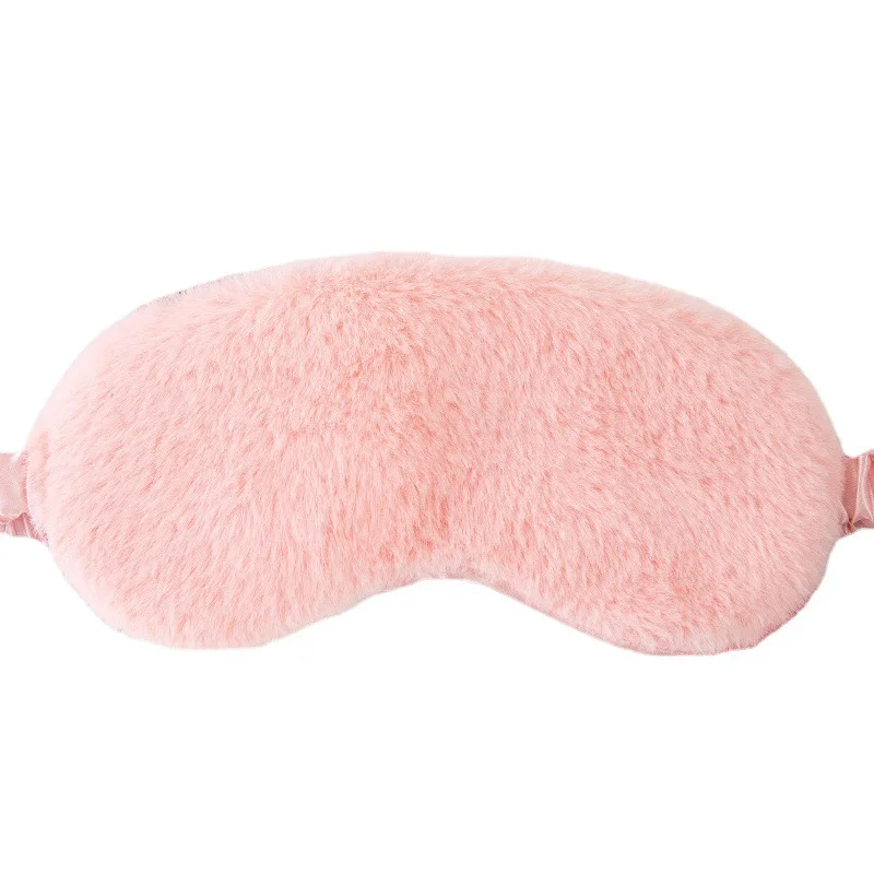 Cute plush  silk eye mask sleep breathable shading eye mask ice pack hot compress cold compress