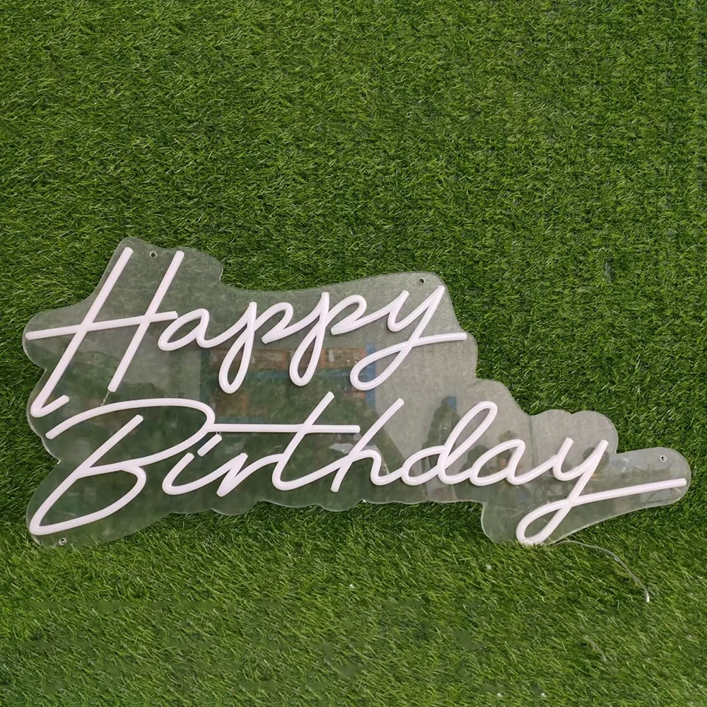 2023 wholesale Led neon sign happy birthday