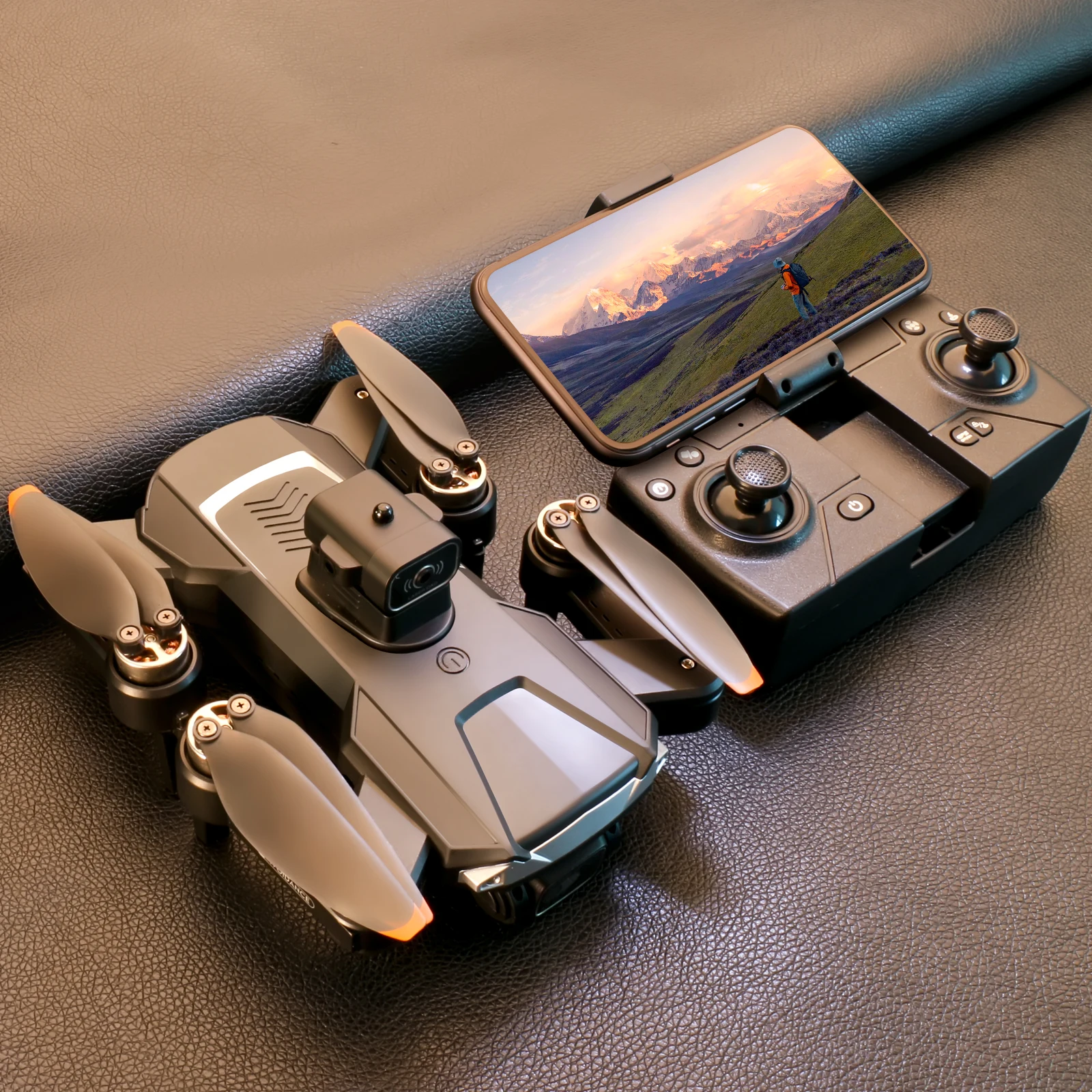 LS58  Brushless High-definition Aerial Photograph Drone Red Belt GPS Obstacle Avoidance Optical Flow Positioning Drone