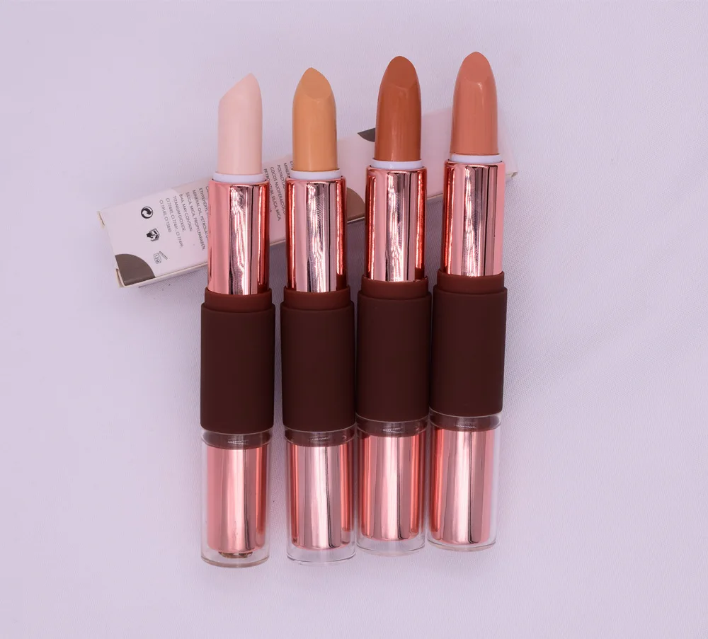 
private label highlighter stick long lasting 3D face highlighter foundation stick makeup bronze highlighter with a roller stick 