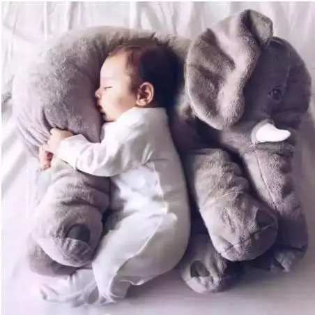 
40cm / 60cm large plush elephant doll toy children sleep pillow cute plush elephant 