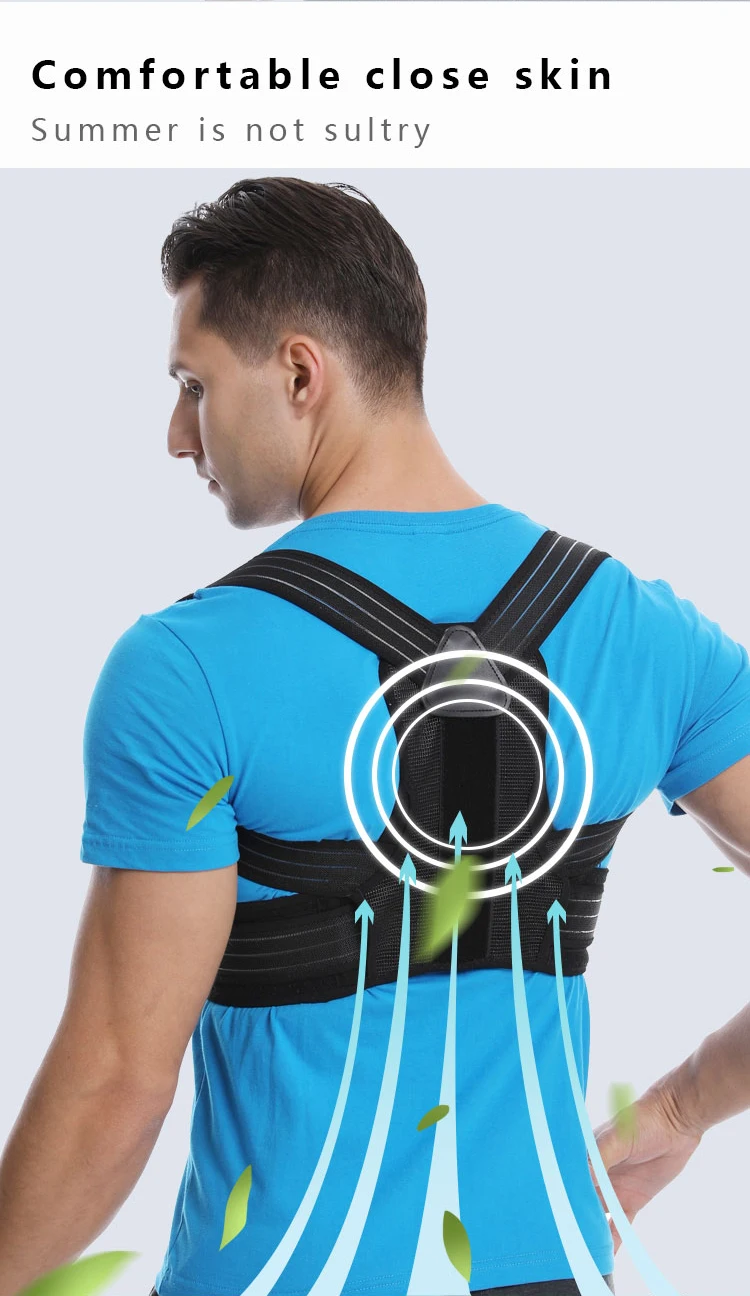 Amazon orthopedic adjustable belt humpback shoulder spine back brace support posture correctors belt for men and women