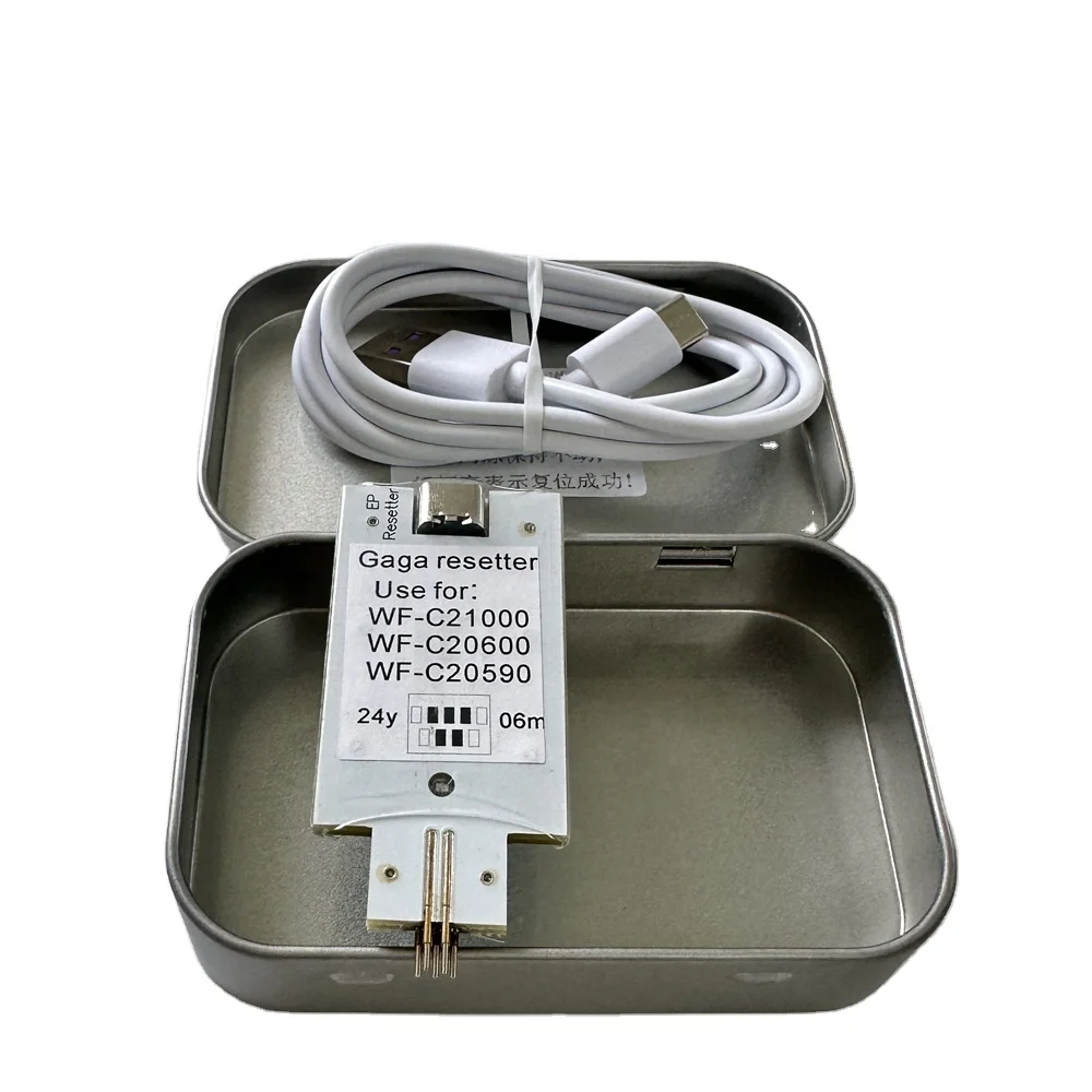 wel-try GAGA Cartridge Chip Resetter For Epson WF-M20590 C17590 C20590 C20600 C20750 C20590a C17590a C21000a C20750a Printer