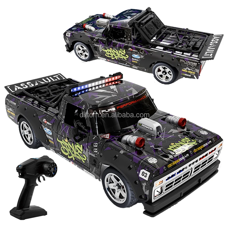 1/10 RC Brushless Full Scale Highway Drift Pickup Car RTR 70KM/H High Speed Flat Running Vehicle