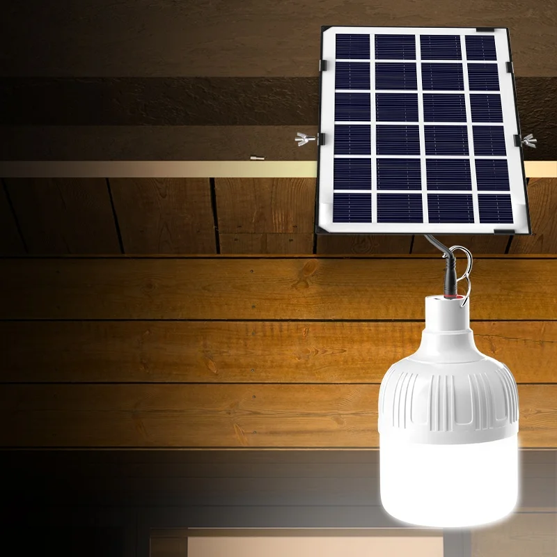 Good Quality Price Solar Led Rechargeable Led Light Bulb Solar Lamp With Remote