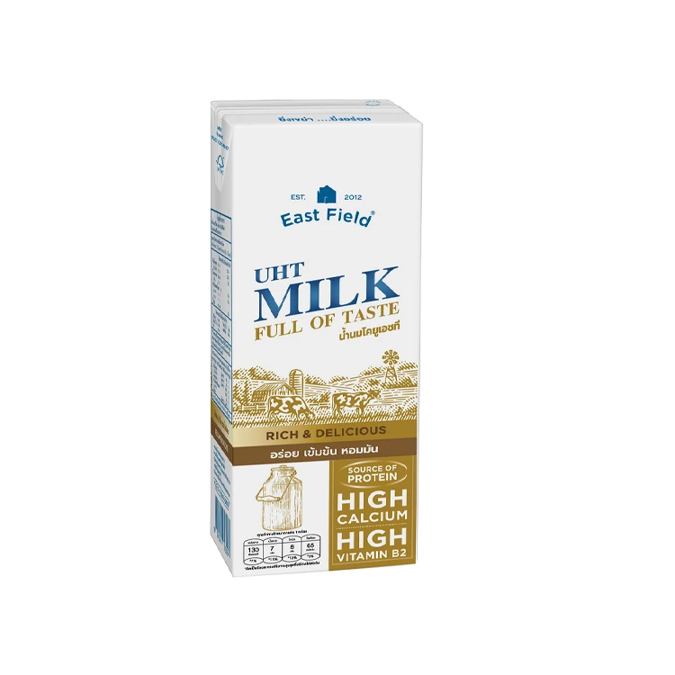 Бренд UHT MILK East Field 180 мл полное вкуса коровье молоко с высоким содержанием кальция Оригинальное лучшее качество