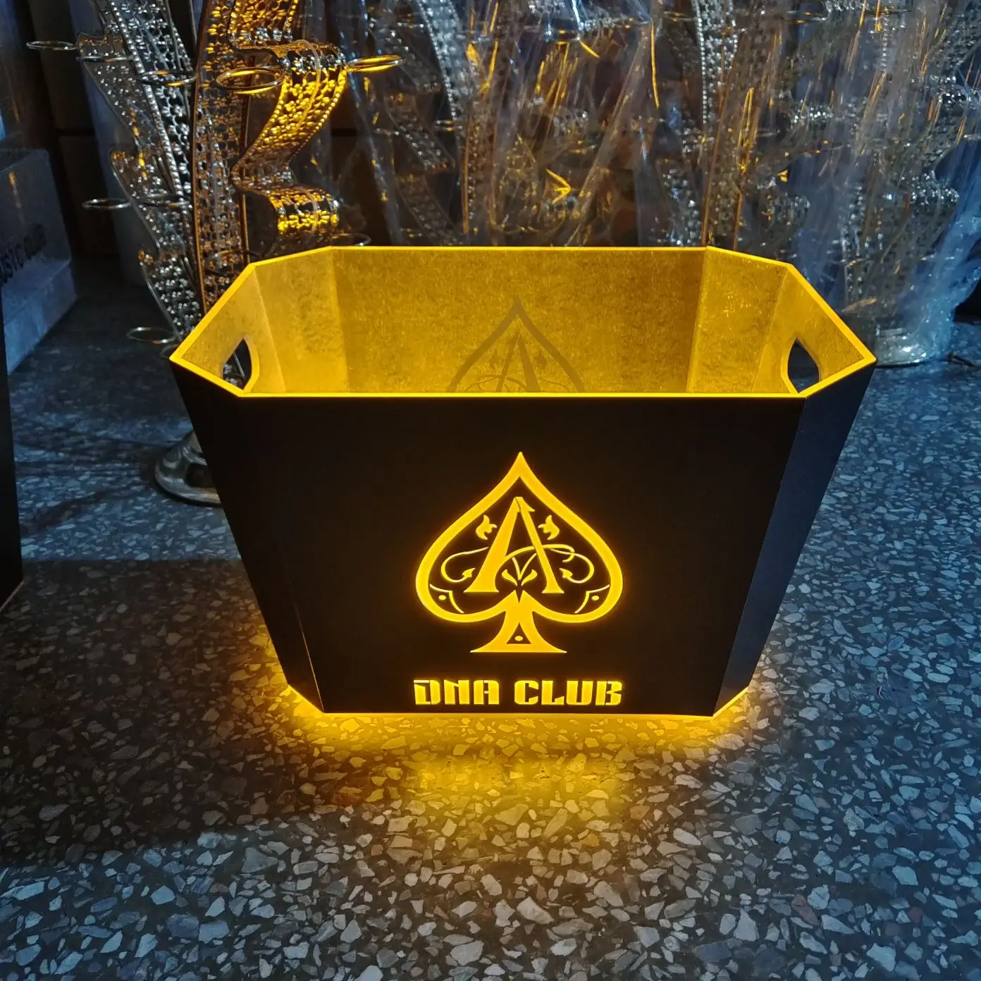 Новый дизайн светодиодный туз лопатки для льда ночного клуба