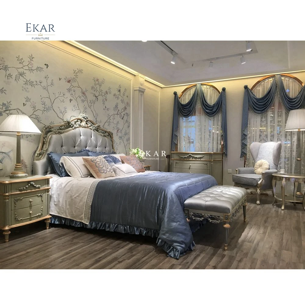 Antique Bedside Table Hand Carved Wood Nightstand With Drawer