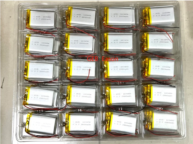GEB KC/CE  503035 5*30*37mm  polymer lithium Battery 3.7V 500mAh headset base charging bin Lithium battery manufacturer