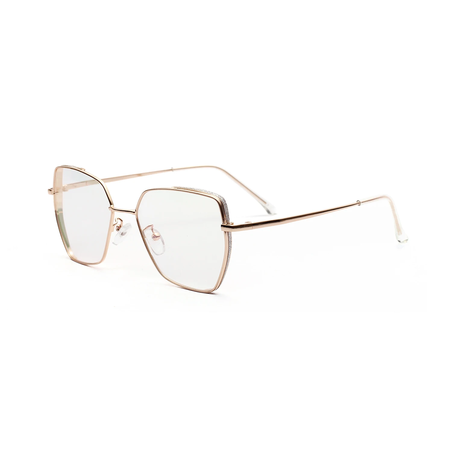  Metal square anti-blue eye fashion protection glasses