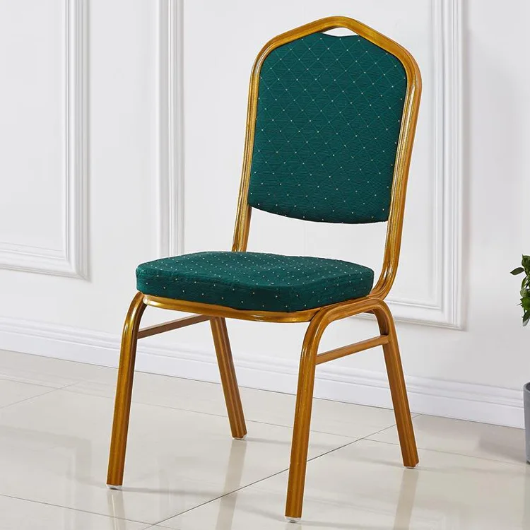 Wholesale Party Banquet Din Chair Gold Furniture Hall  Hotel Chair Stackable Wedding Banquet