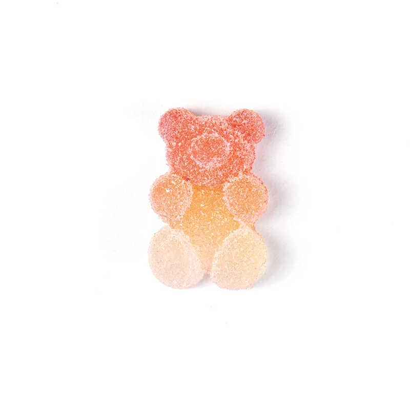 DIY Resin Accessories Cartoon Gummy Bear Gradient Jelly Mobile Phone Case Patch Hairpin Material