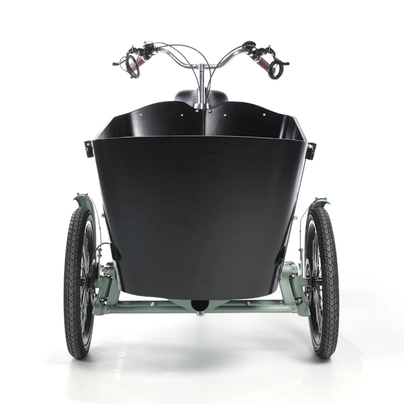 250w Electric dutch cargo bike for children 3 wheels electric bike electric tricycle bakfiets For Daily Shopping