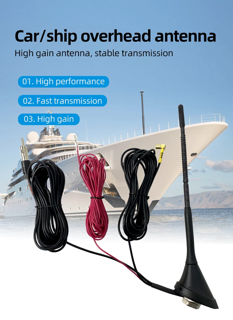 Waterproof customizable high gain 20dB2 Directional roof  Antenna  170-240MHz 1452-1492MHZ dab antenna