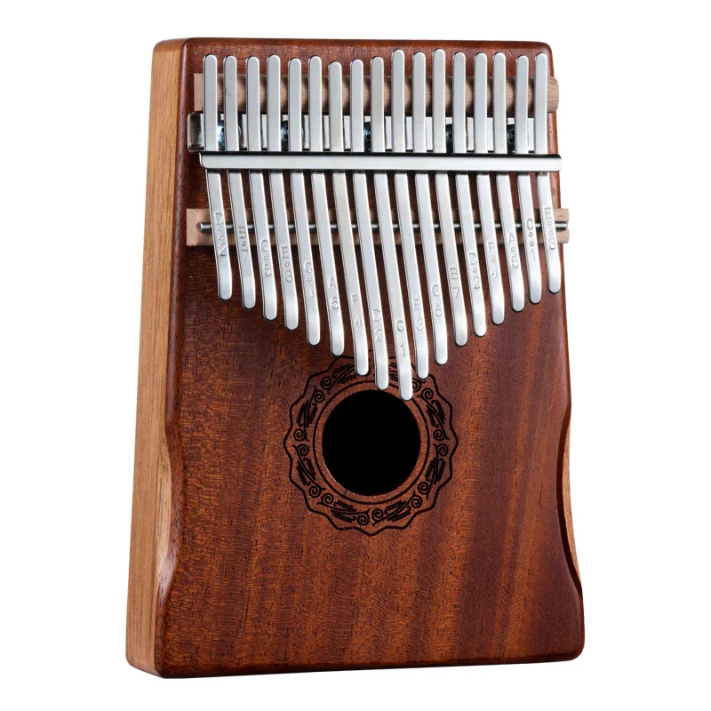 
Hot Sale Arc Handguard Mahogany Kalimba 17 Key Thumb Piano Set 