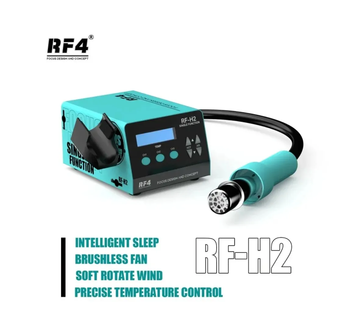 RF4 RF-H2 1000W Fast Desoldering Hot Air Gun Soldering Station Digital Display Intelligent BGA Rework Station To PCB Chip Repair