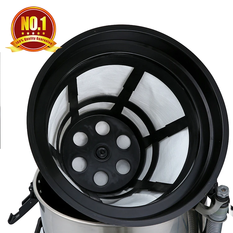 Haotian 2 Motor Wet & Dry Vacuum Cleaner Capacity Stainless Steel 60L 220V 2000W Restaurant Food Grease Extraction Vaccum 24.5