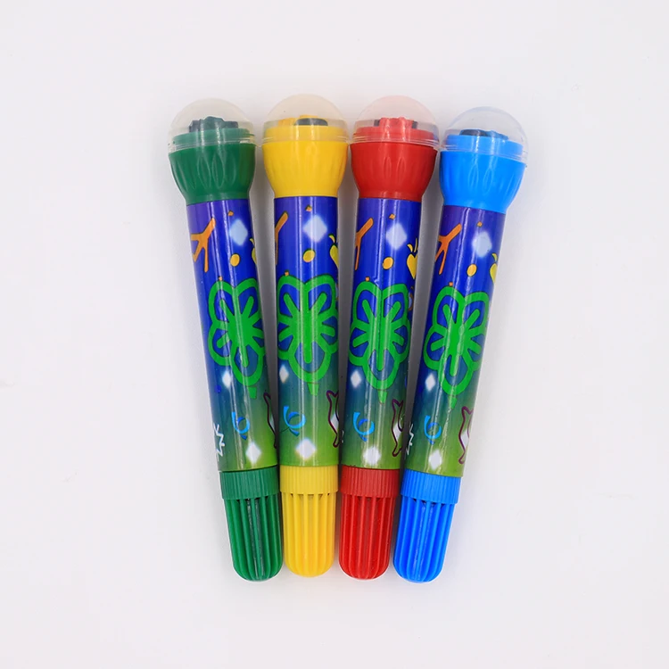 Factory custom multi color watercolor roller stamp marker pen for kids
