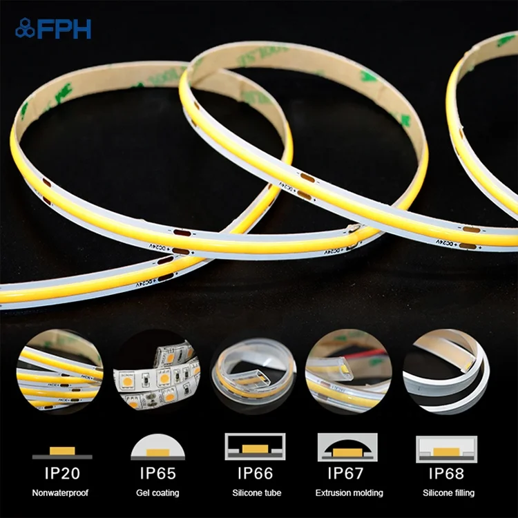 COB Waterproof Strip Lights 11W cct 10mm Cob 24v Bande Led Light Ribbon