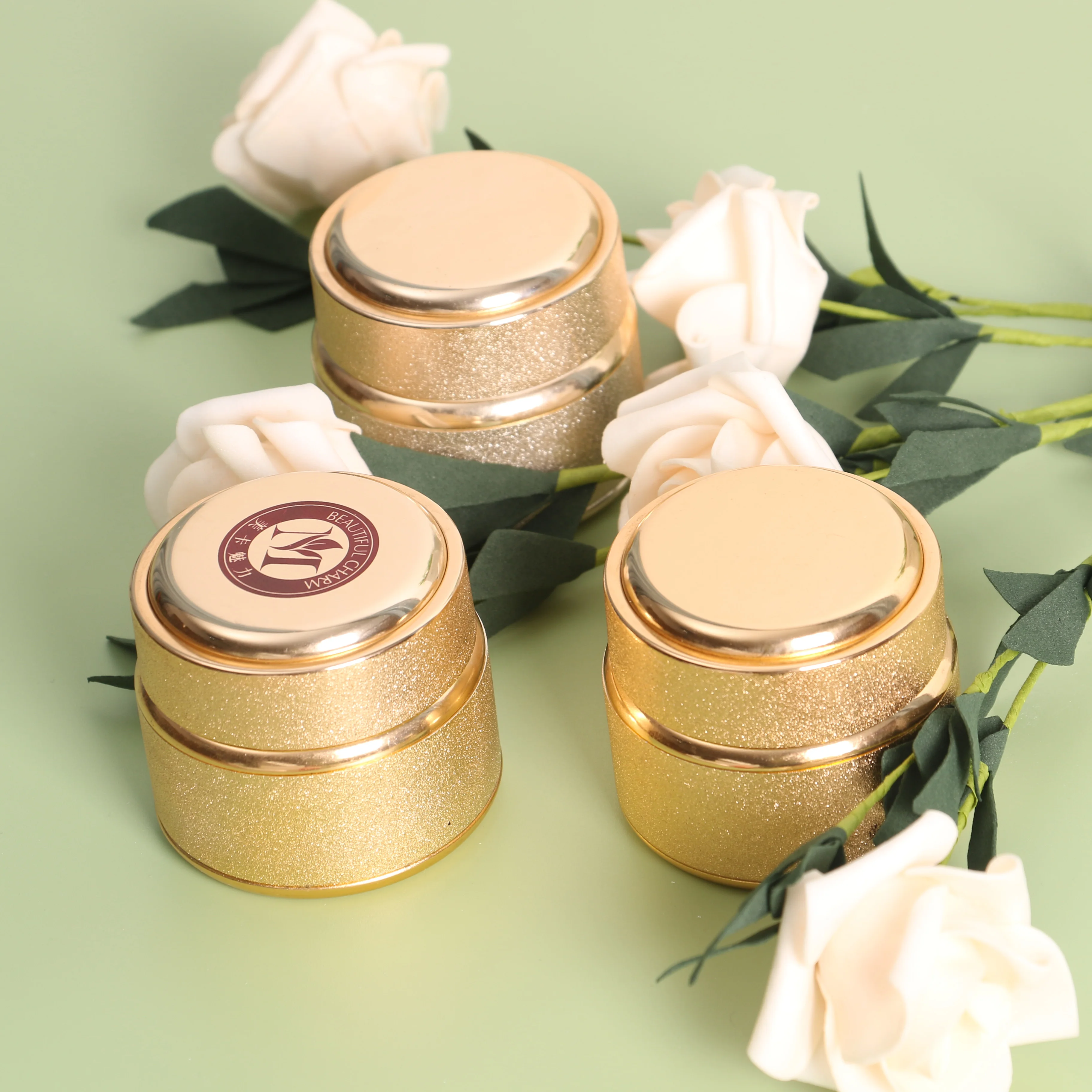 50g Custom Design Empty Cosmetic Aluminum Glass Hair Cream Containers Jar Supplier