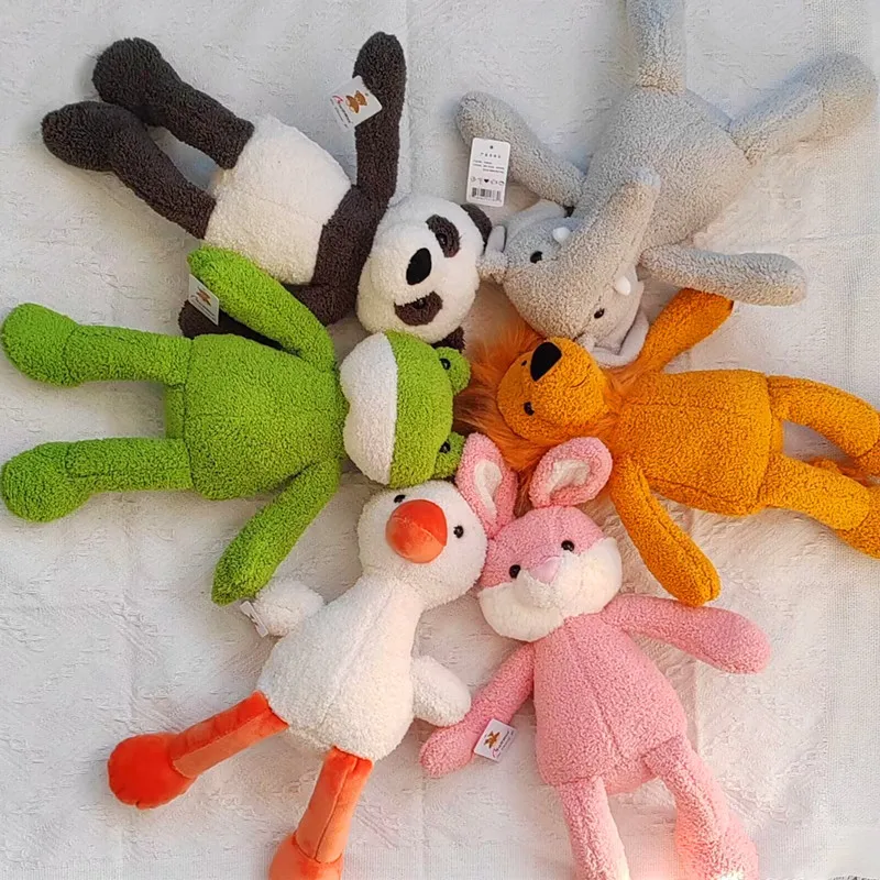 New Arrivals Outdoor Indoor Animal Dog Plush Toy Companion Interactive Cartoon Dog Chew Toys Pet Chewing  Toys