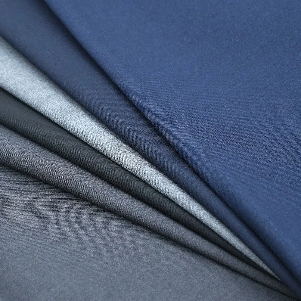 Wholesale STOCK Plain Style TRW Merino Wool Fabric Wool/Polyester Blend Fabric for Suits Garments