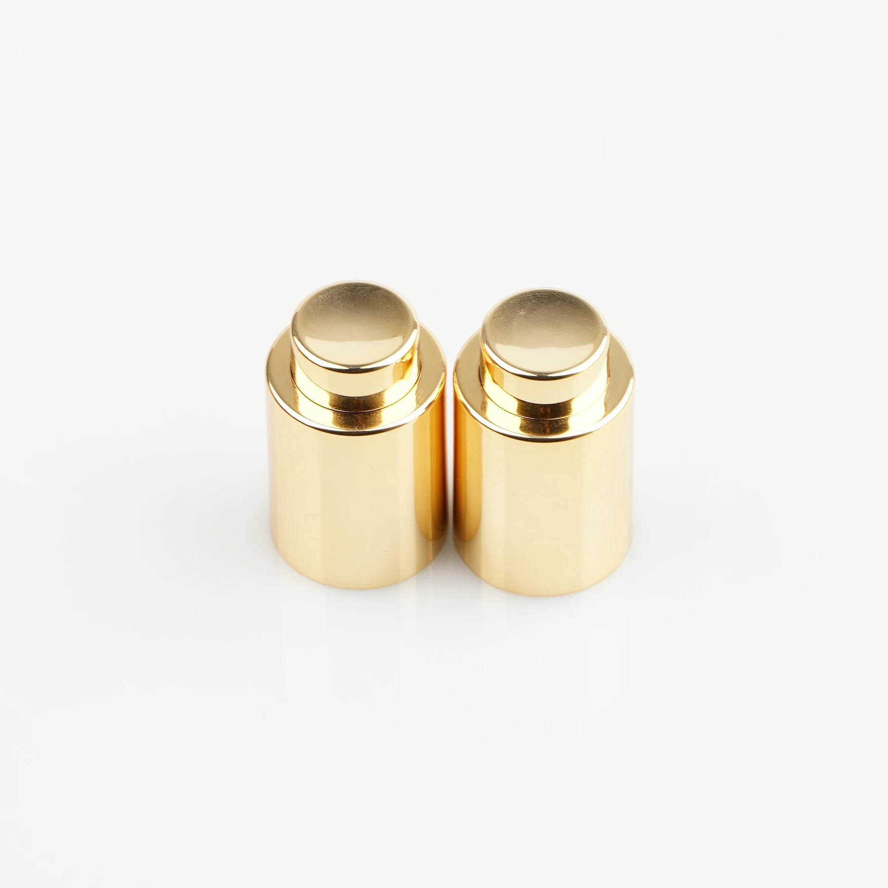 Роскошный пустой пластиковый колпачок-капельница для стеклянной бутылки, 20 мм, 20/410, золото, серебро, алюминий