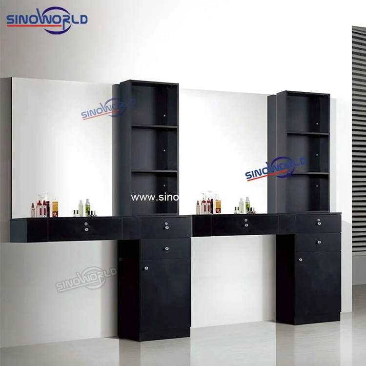 salon single side salon mirror hair styling station wall mirrors stations for Beauty Salon