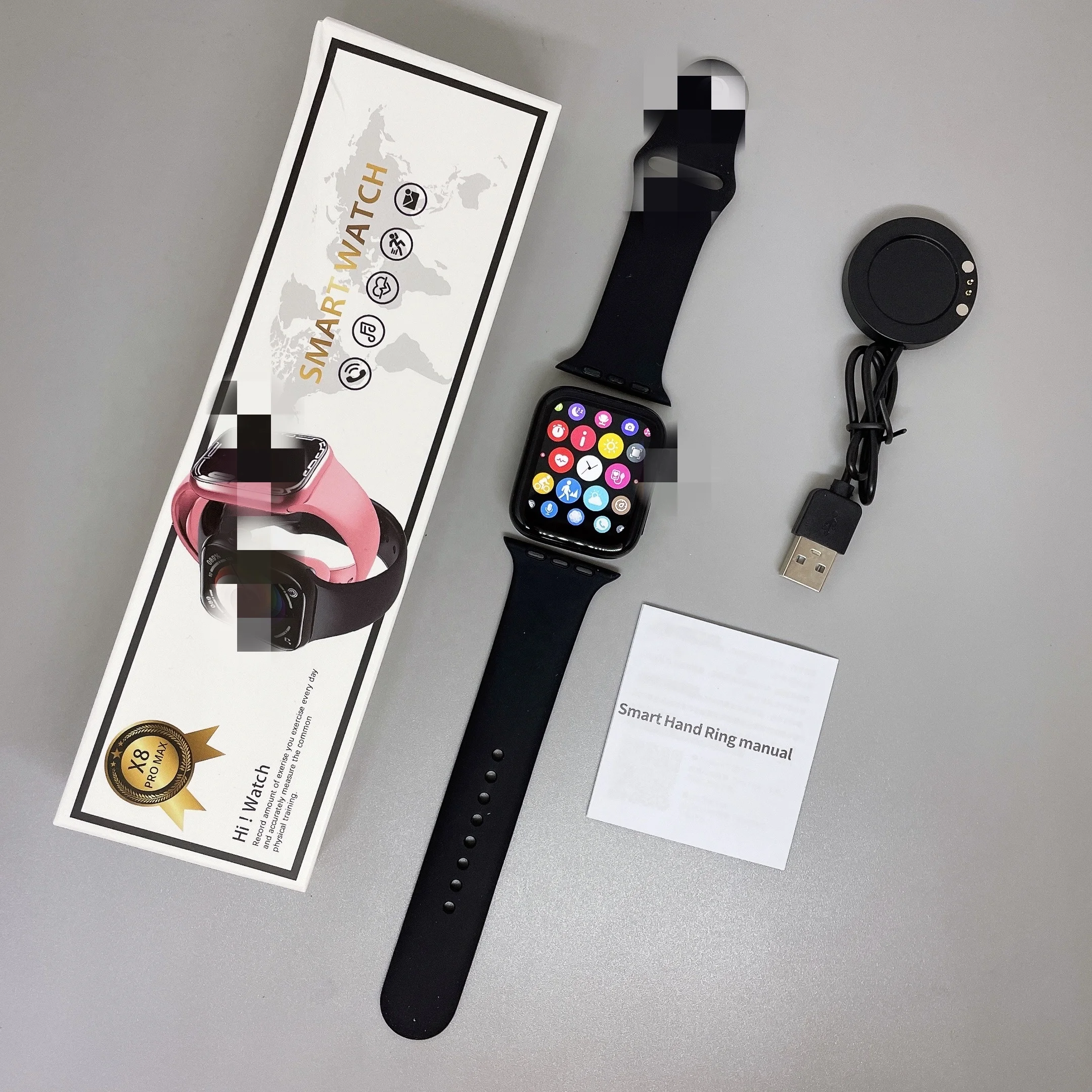 2022 Dropping X8 pro max Watch 7 i7 fence Double buttons Scroll With 5 watch menus Fitness Bracelet Sport Watch PK X8 max