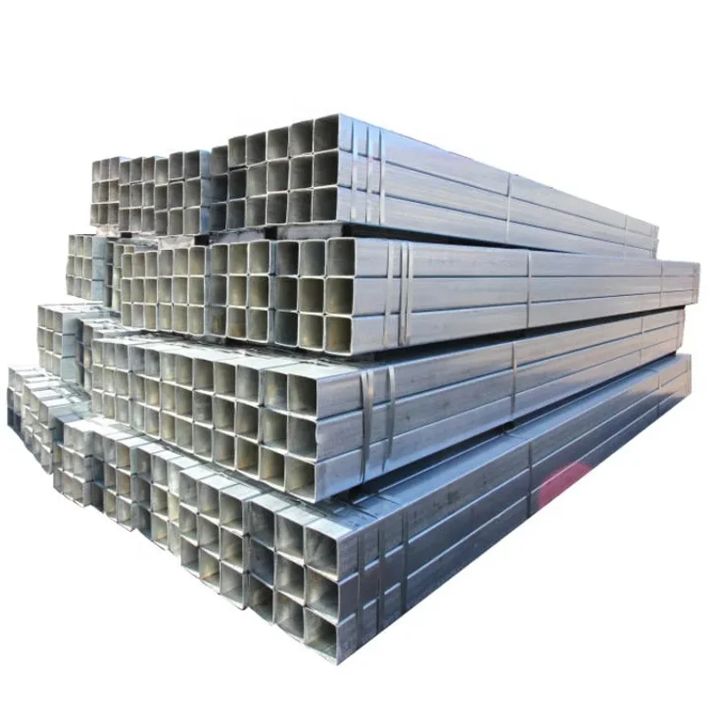 ASTM A106 A36 A53 1.0033 BS 1387 MS ERW hollow steel pipe GI hot dip galvanized steel pipe EMT welded steel square  pipes
