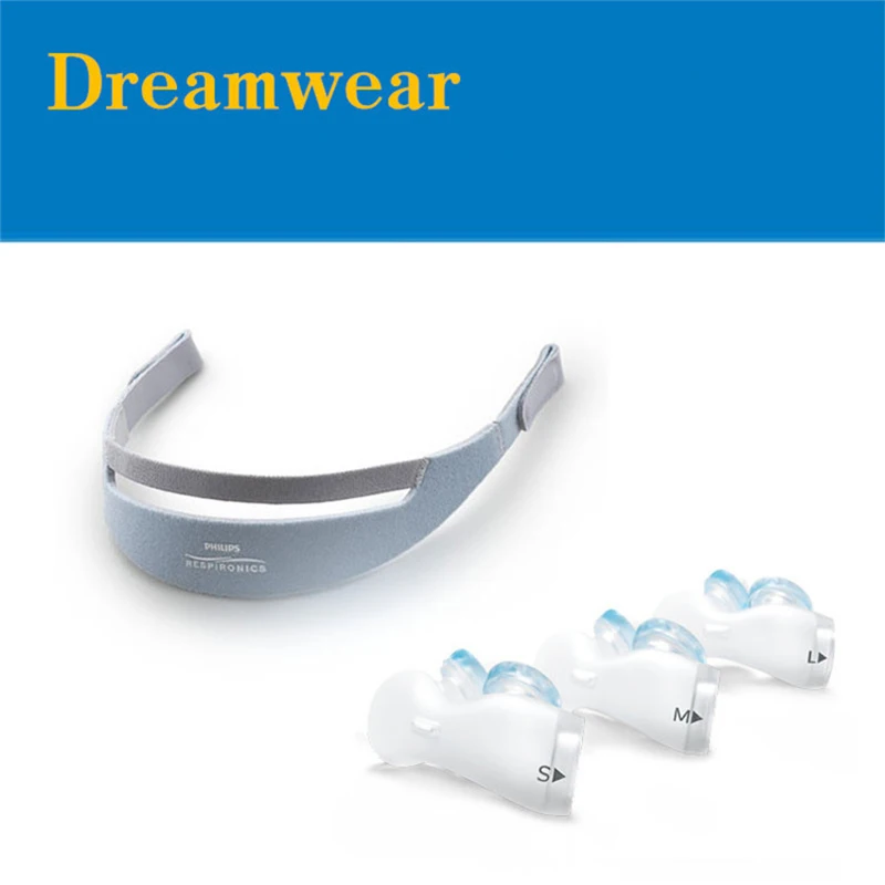  1 шт. DreamWear CPAP подушки для носа Сменные гелевые с головным убором и средней оправой в комплекте S M