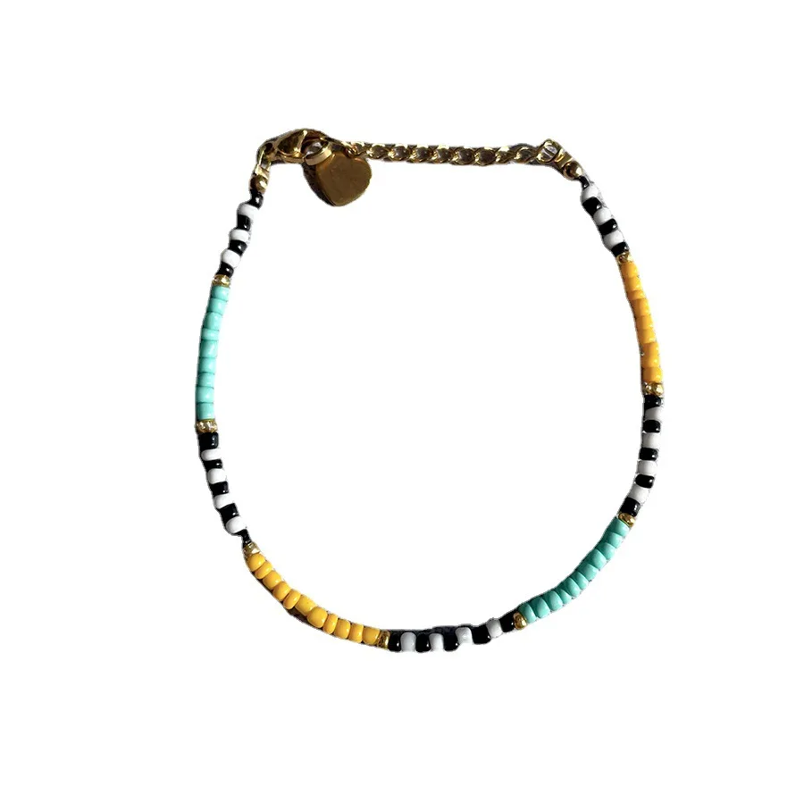 Hot selling ins small fresh color beaded bracelet from Japan and South Korea charm bracelets