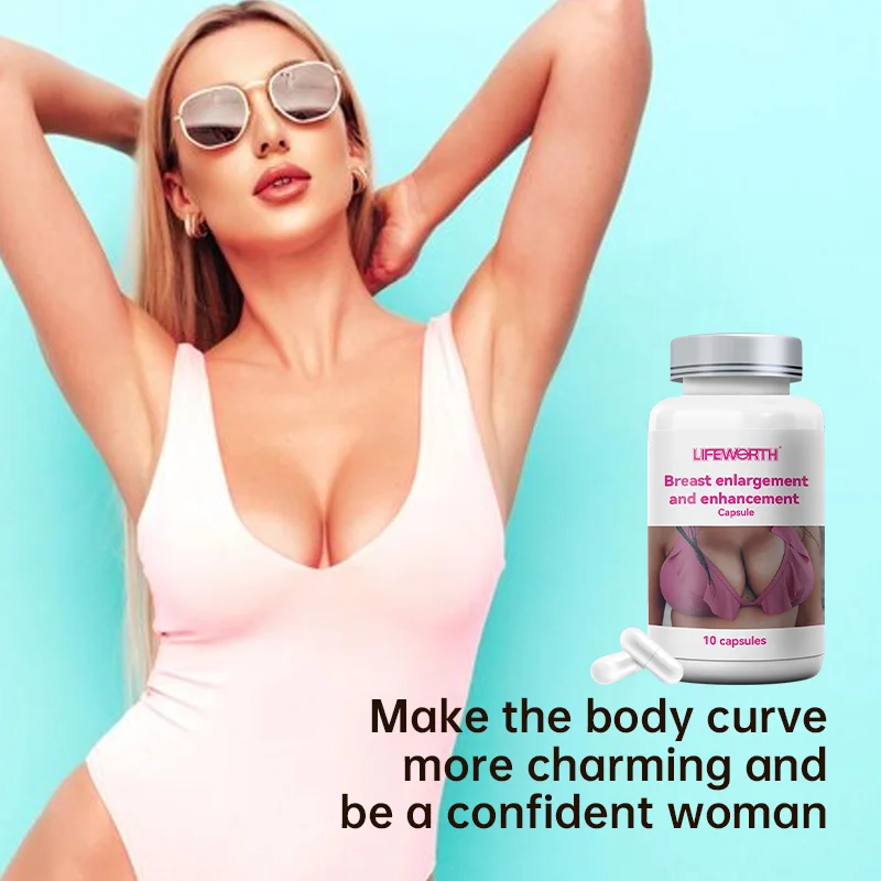 LIFEWORTH Breast and Hip Enhancer Capsules Curves Boobs Supplements Firming Big Breast Capsule Maca
