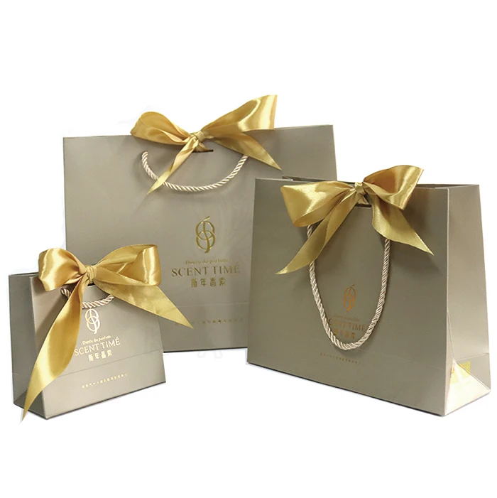 custom size logo  luxury shopping gift paper bag packaging new design  silk boutique paper bag black