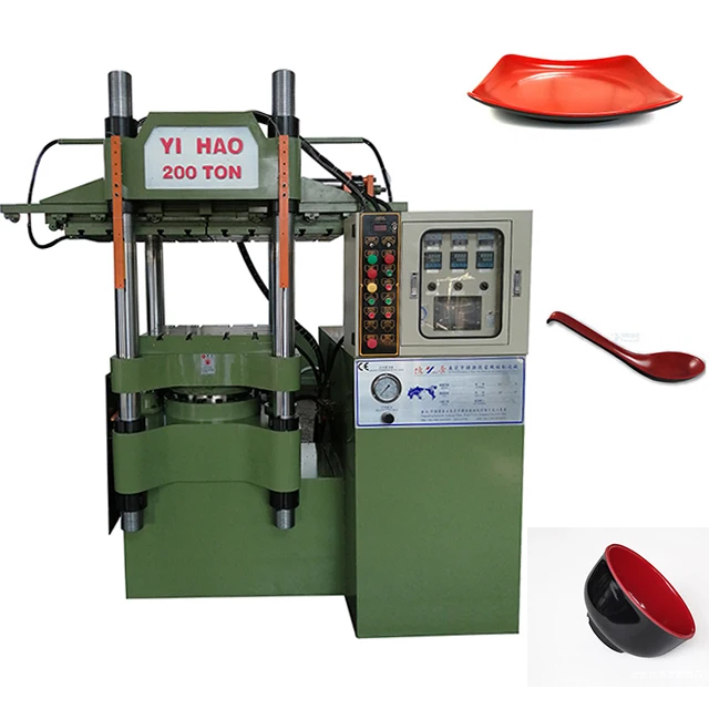 
200 ton double color hydraulic press melamine dinner set dishes making machine 