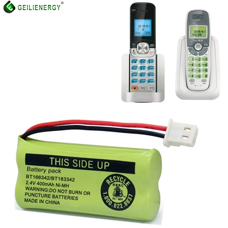 Schnur loses telefon cordless phone led light nimh battery aaa hybrid 2.4v 400mah nimh battery