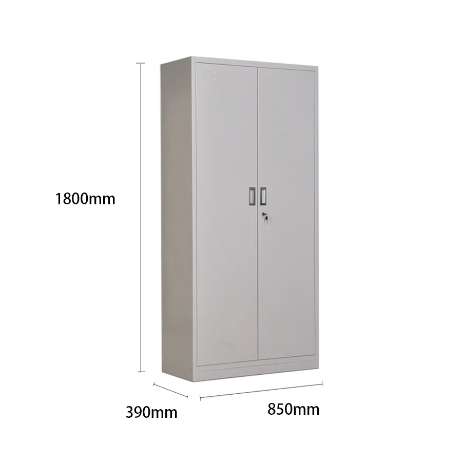 Metal Storage Cabinet with 2 door steel filing cabinet Office Metal Garage Storage Cabinet